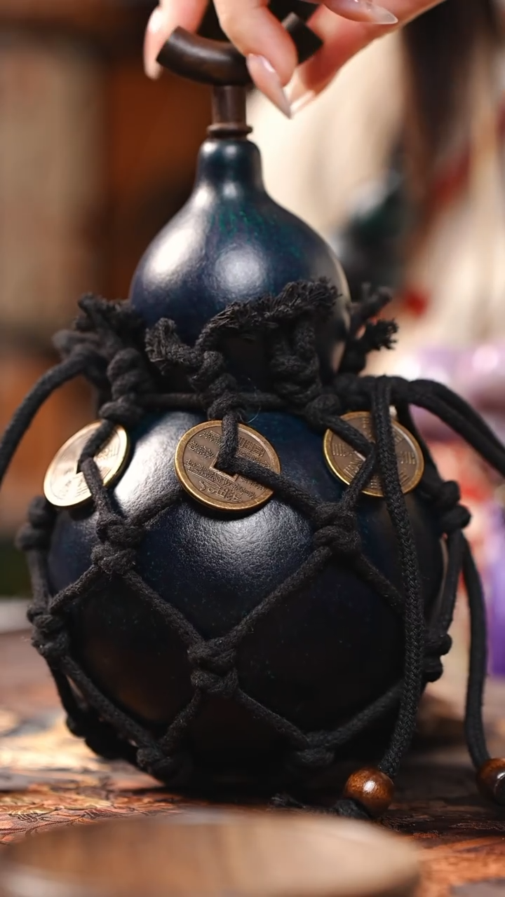 【闪购商品】RR147大漆酒葫芦不包手串及旋转底座