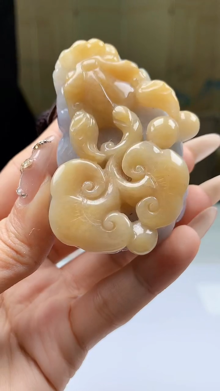 【闪购商品】定制翡翠未镶嵌5155ty-毛货挂件106