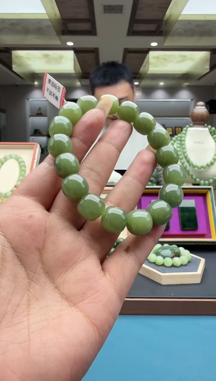 未镶嵌手串和田玉szqyq13