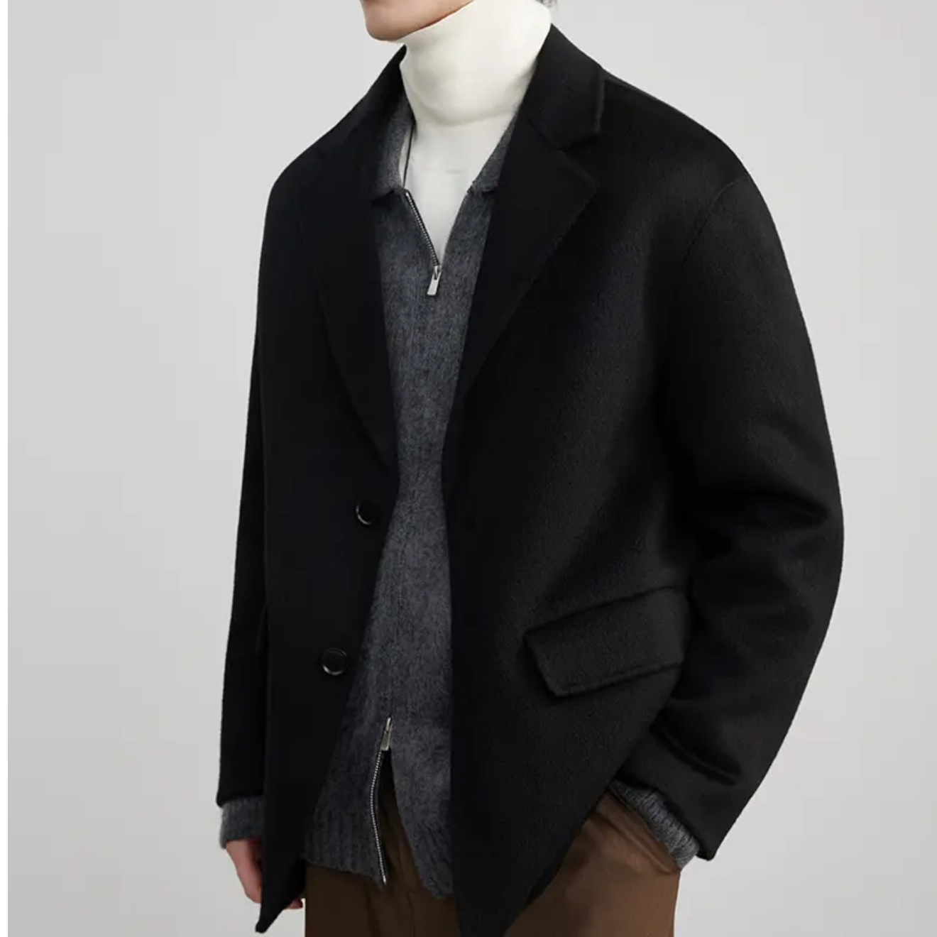 C/Dong [100%绵羊毛] 全手工双面羊毛西装  