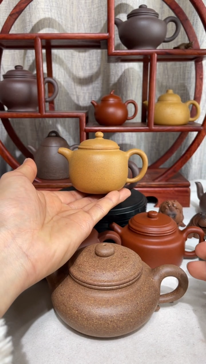 【闪购商品】紫砂茶壶微微瑕老宕口黄金段匏樽110cc