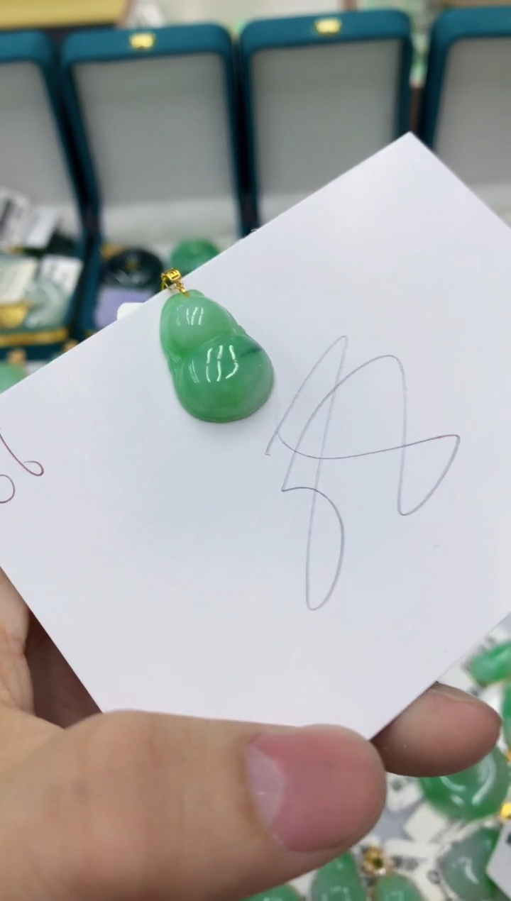 【闪购商品】翡翠颈饰18K金镶嵌1111111111