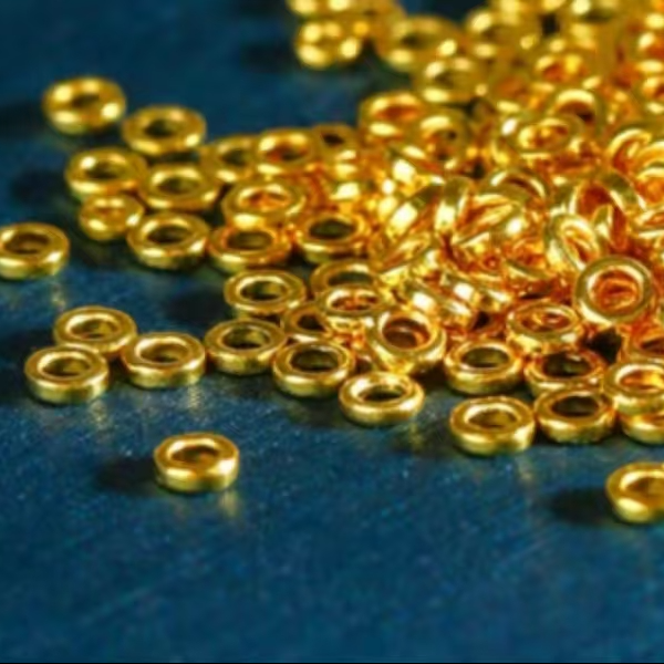 18K金加厚隔片垫片尺寸4mmDIY可做手串款经典百搭款（一颗）