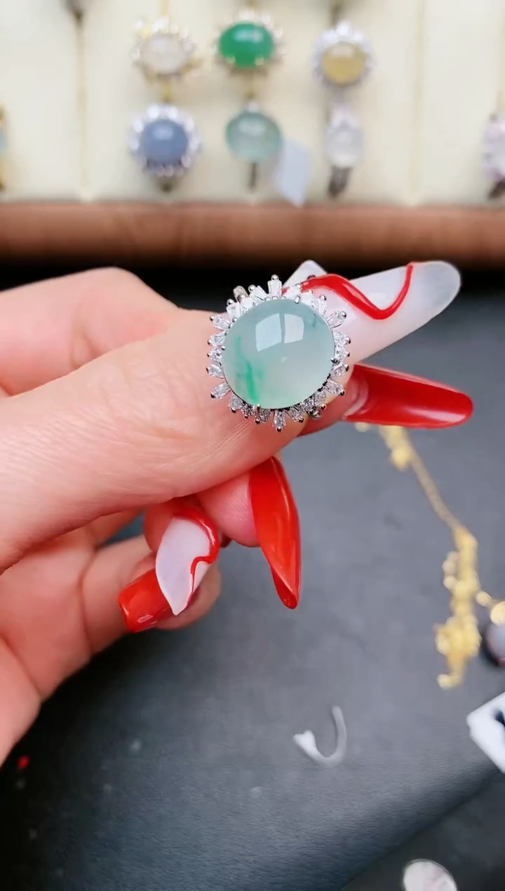【闪购商品】翡翠戒指银S925镶嵌......