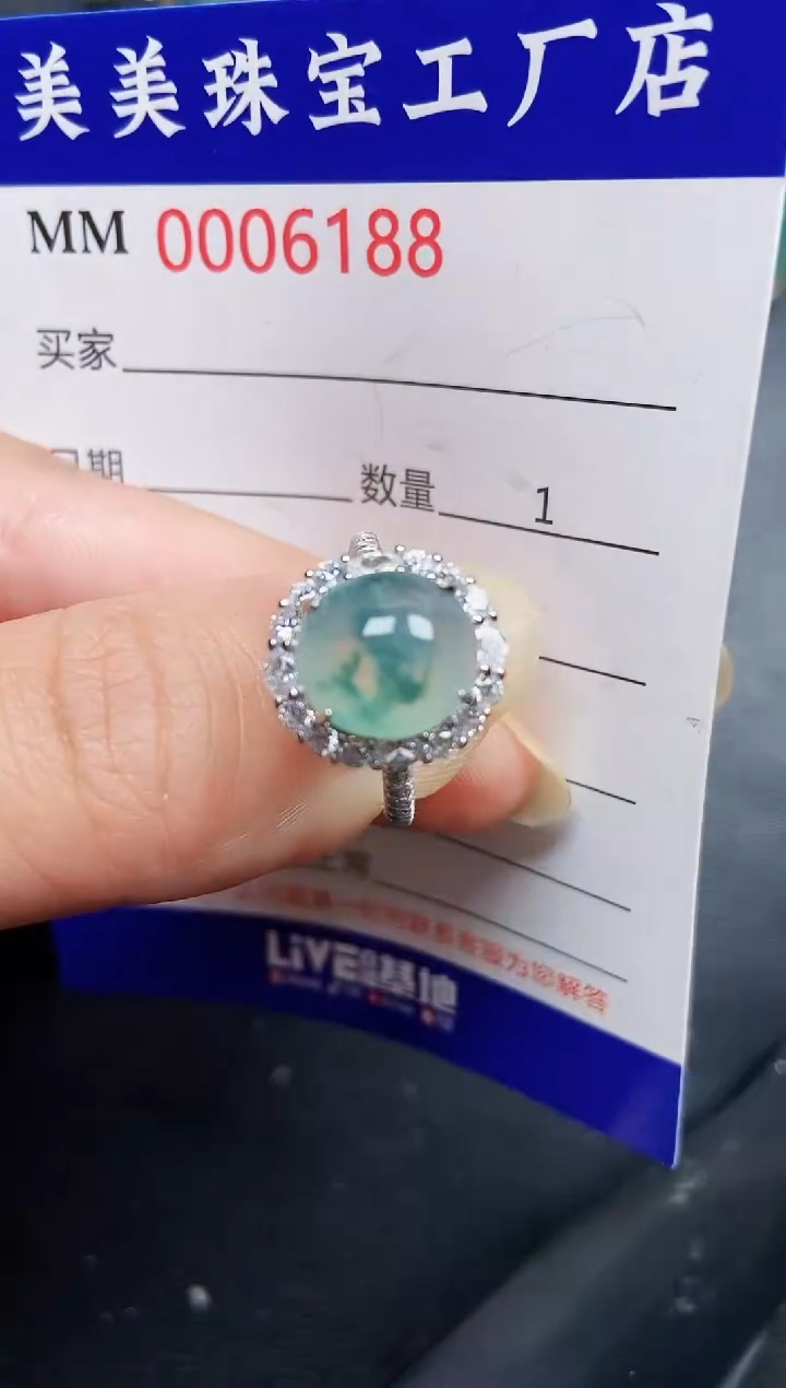 翡翠银S925镶嵌颈饰6188