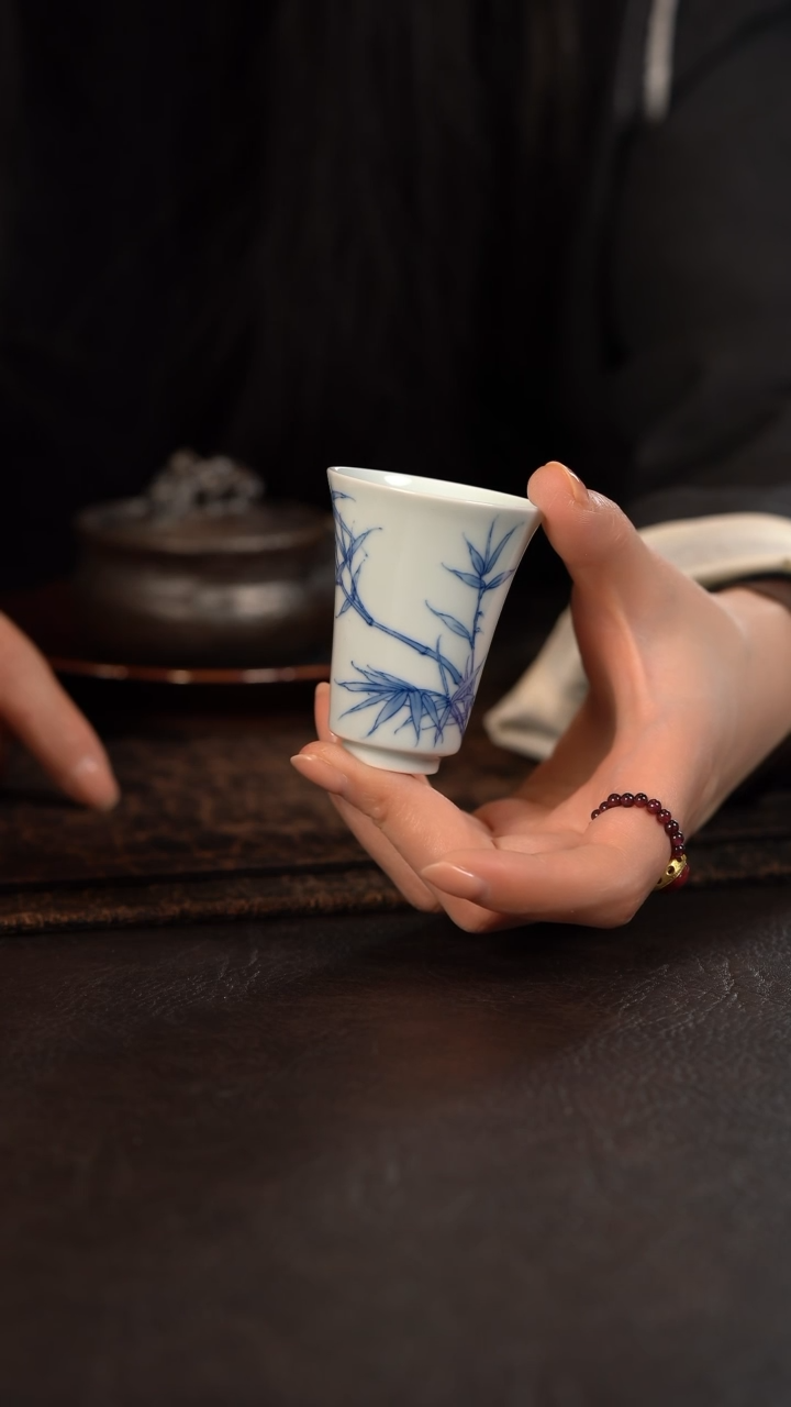 【闪购商品】杯HLX陶瓷竹子闻香杯 随机