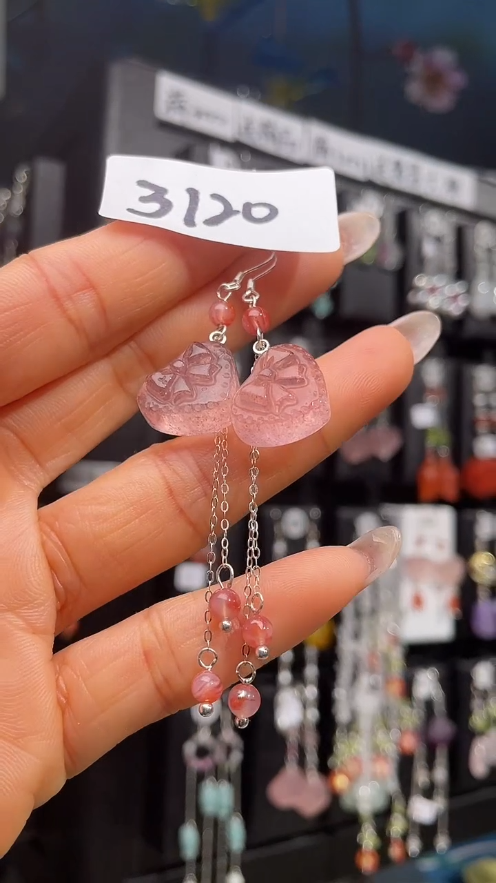 银S925镶嵌耳饰紫晶喜欢拍