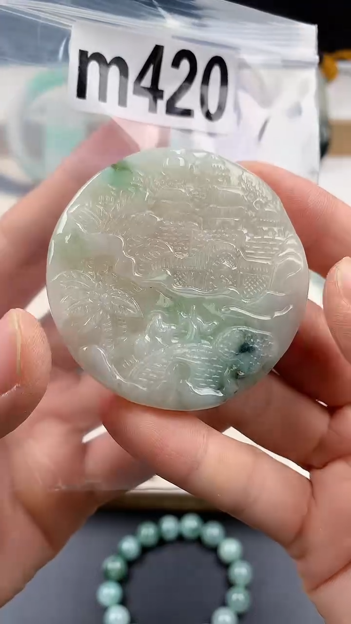 颈饰未镶嵌翡翠天然翡翠吊坠挂件