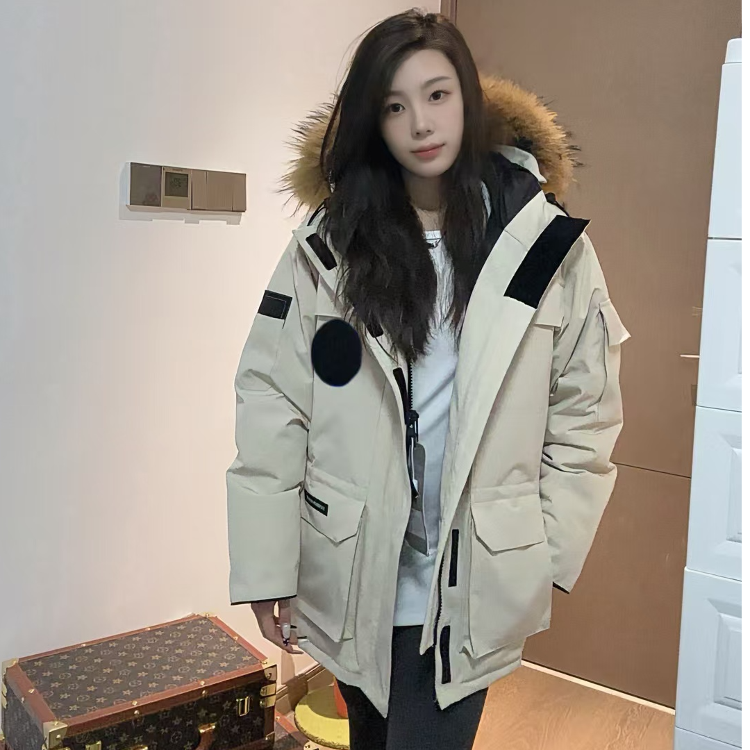 Fashion Goose拒污防水 08远征情侣羽绒服男女中长款加厚派克服