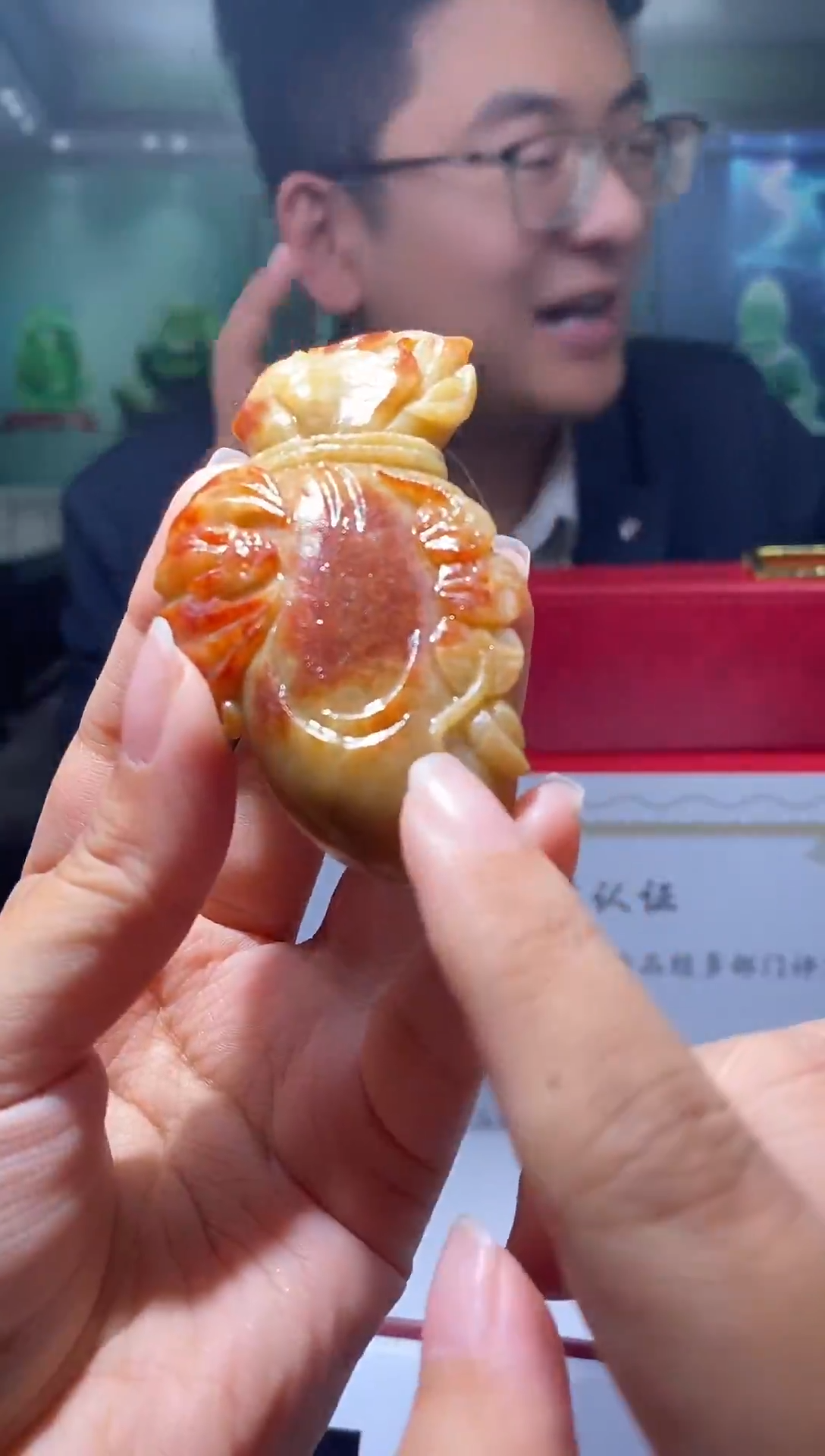 未镶嵌定制翡翠KK翡翠毛货吊坠-7