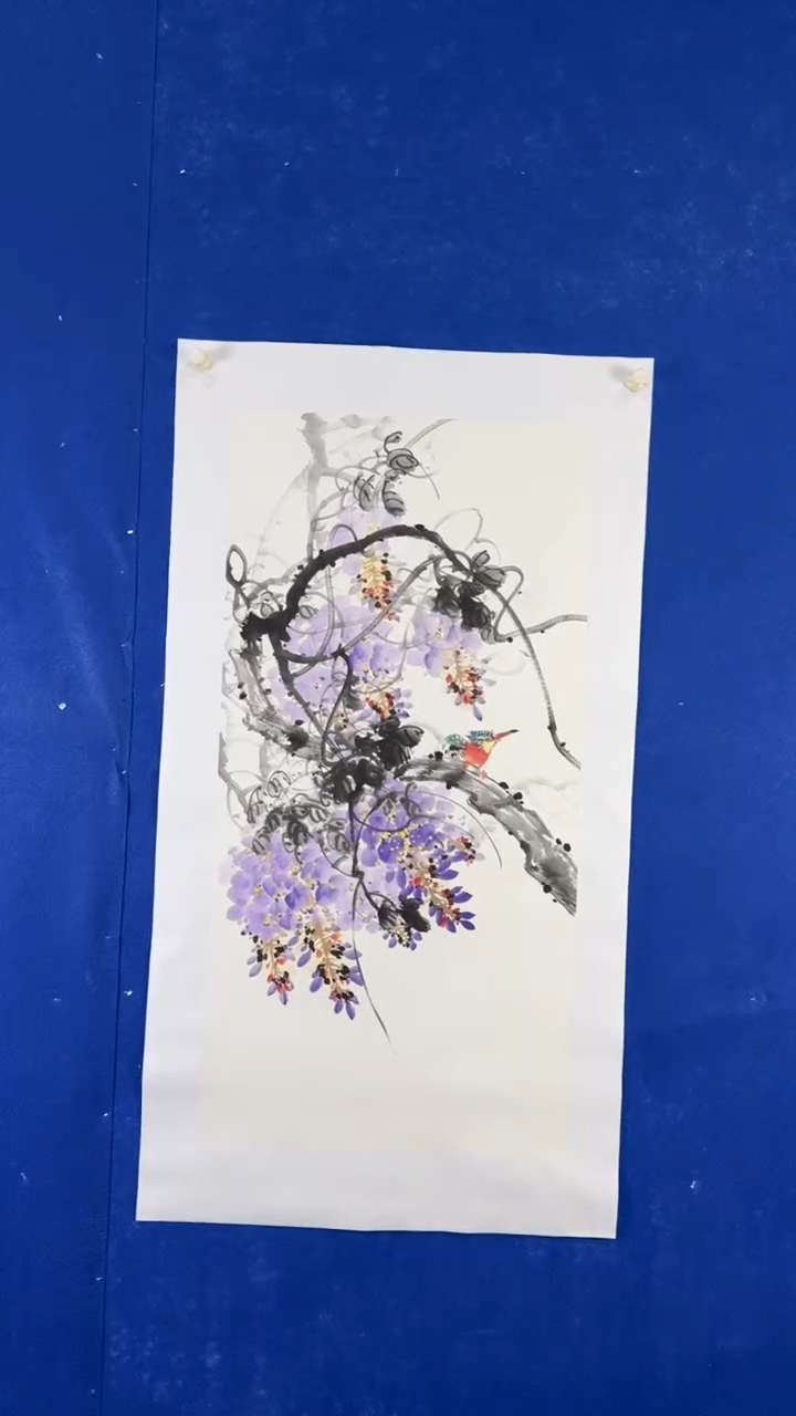 【闪购商品】国画国画花鸟系列  紫气东来