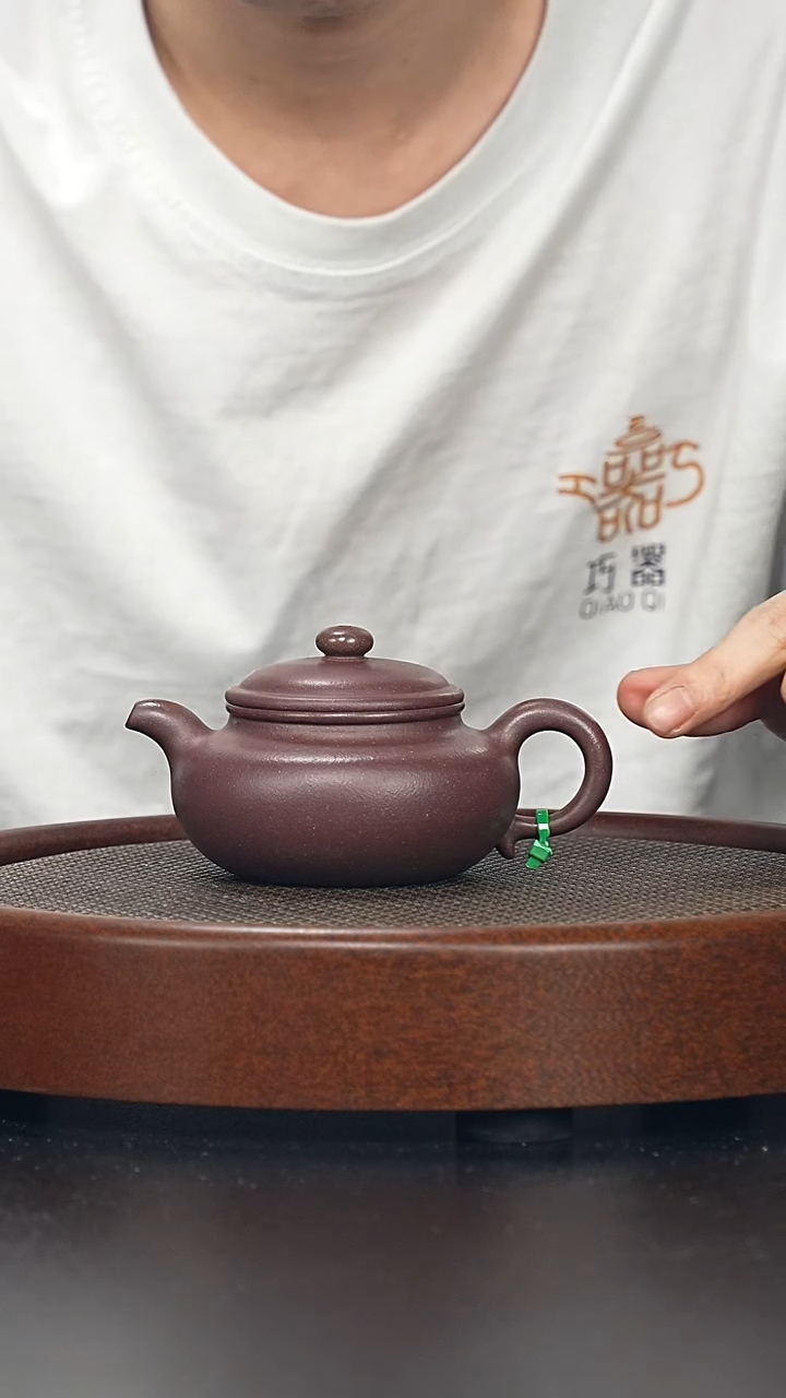 茶壶紫砂仿古-千禧紫泥-全手工无添加-190cc