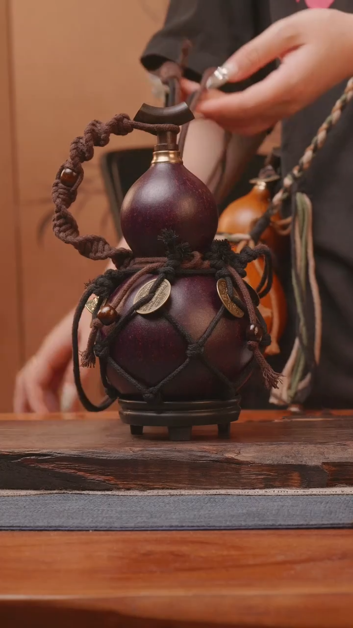 1402号精品大漆葫芦防腐防渗装水茶酒