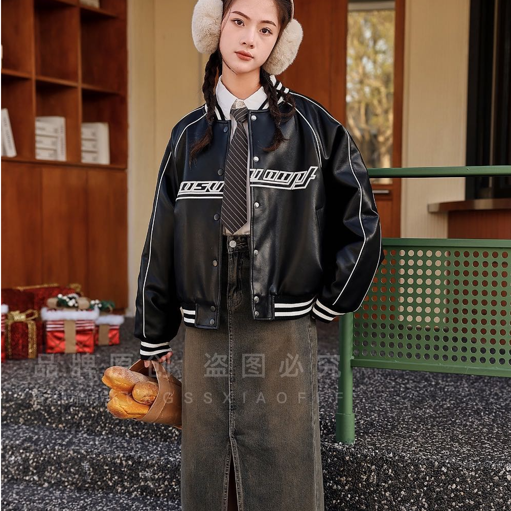 83671高端专享天花板春季外套黑色（飞飞）