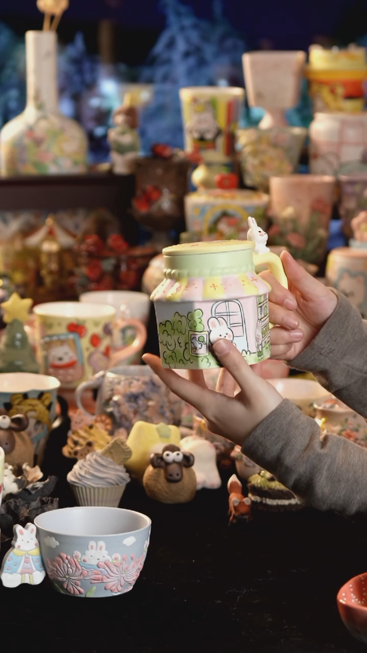 其他陶景德镇釉下彩手绘设计师款陶瓷