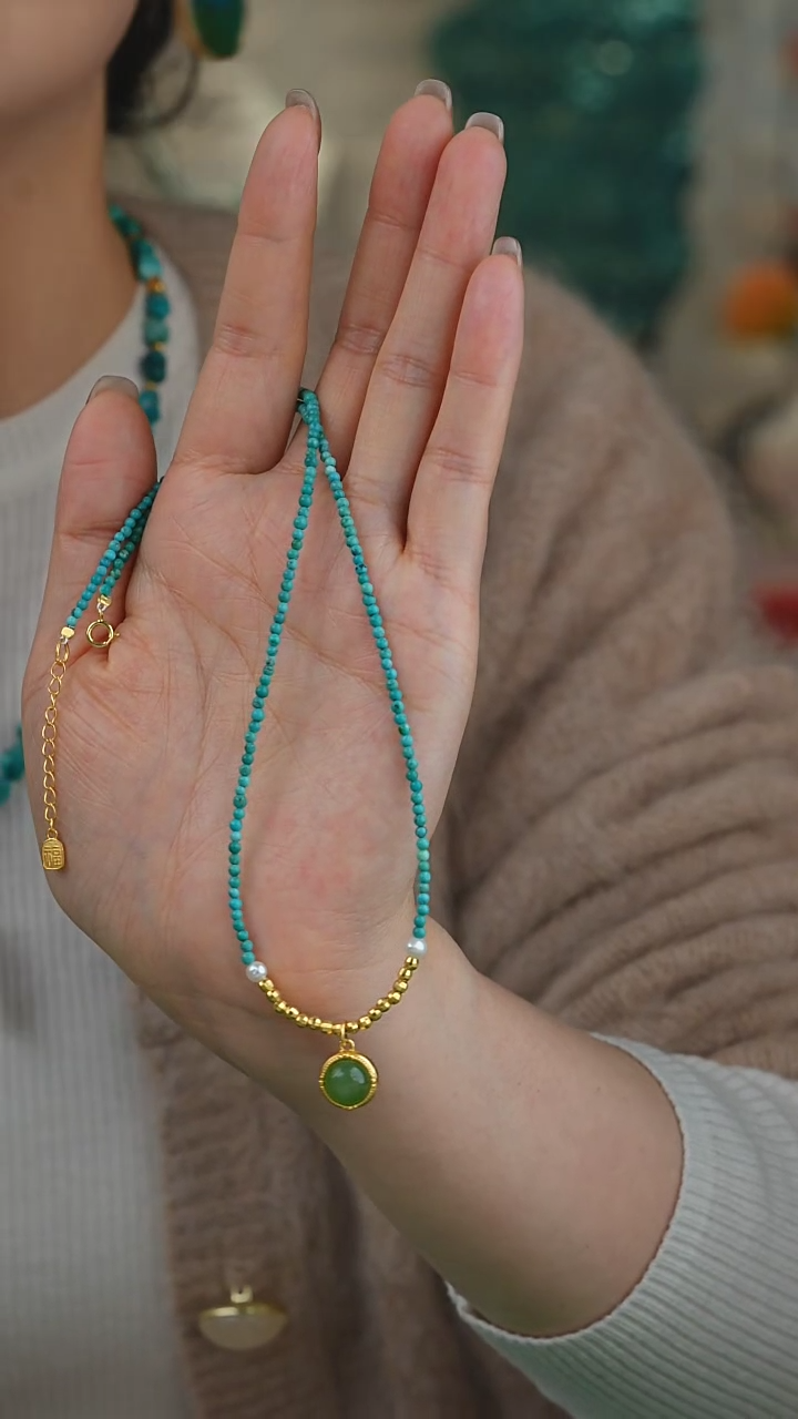 【闪购商品】绿松石项链未镶嵌1