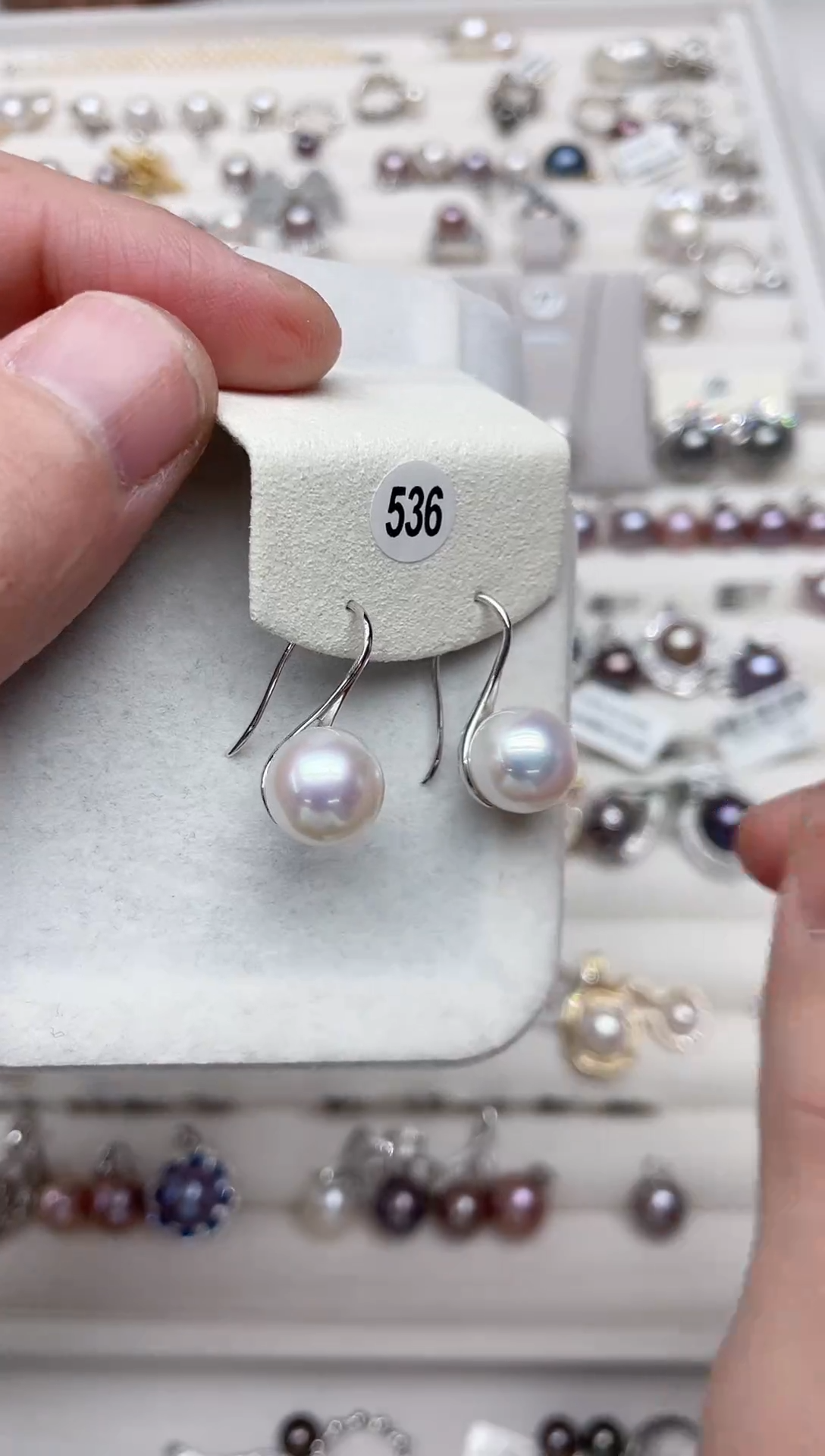 【闪购商品】淡水珍珠耳饰银S925镶嵌耳饰