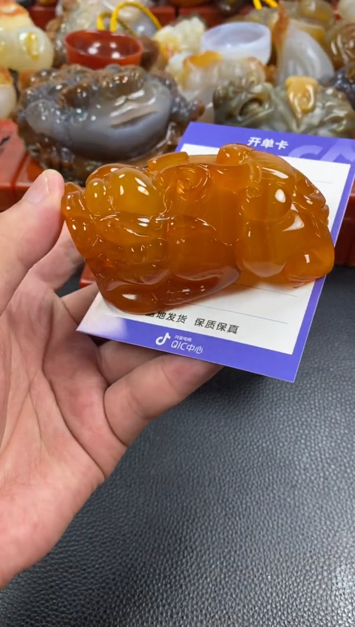 未镶嵌手把玛瑙/玉髓豆*1