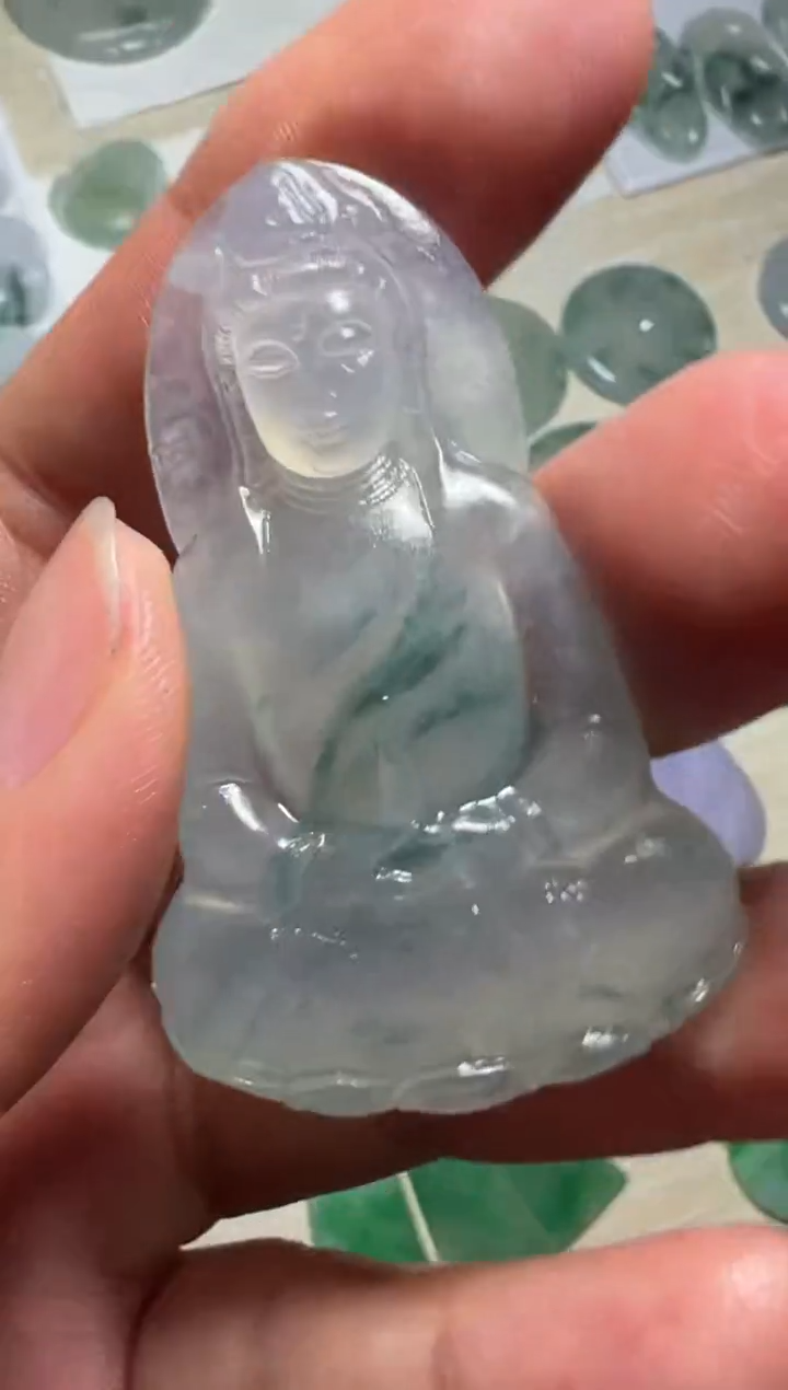 未镶嵌定制翡翠观音