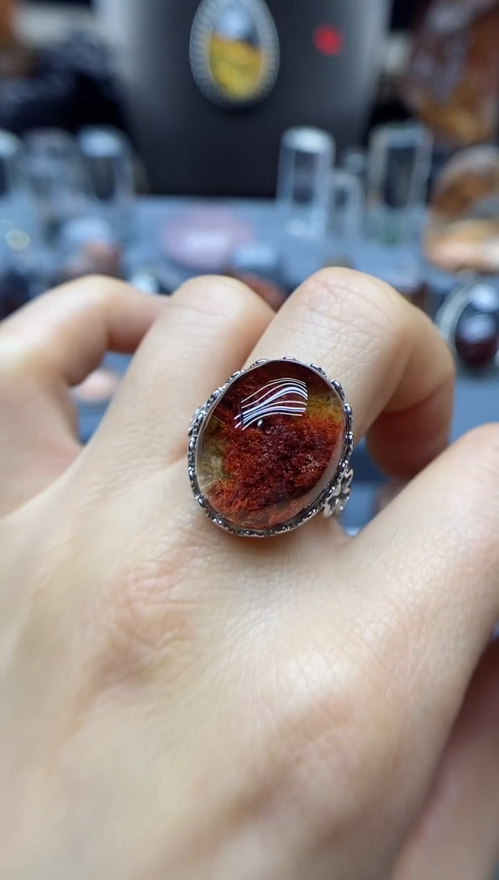 【闪购商品】水晶戒指银S925镶嵌水晶水晶