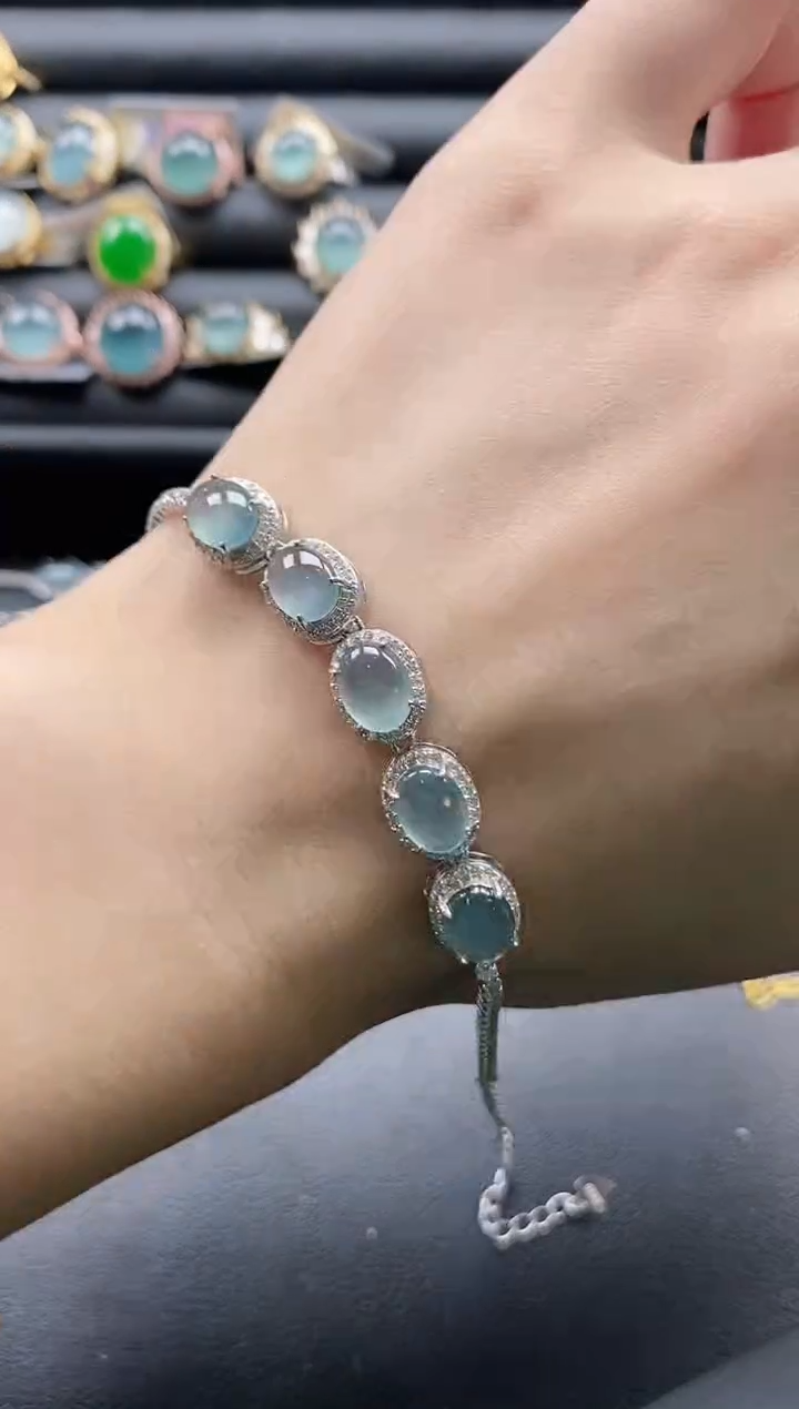 【闪购商品】翡翠戒指银S925镶嵌1111-