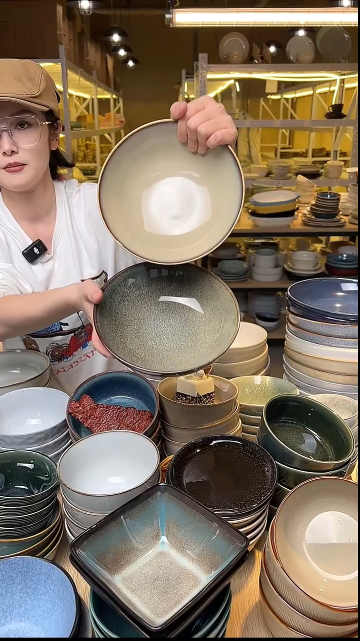 瓷53外贸尾货窑变釉下彩默认微瑕