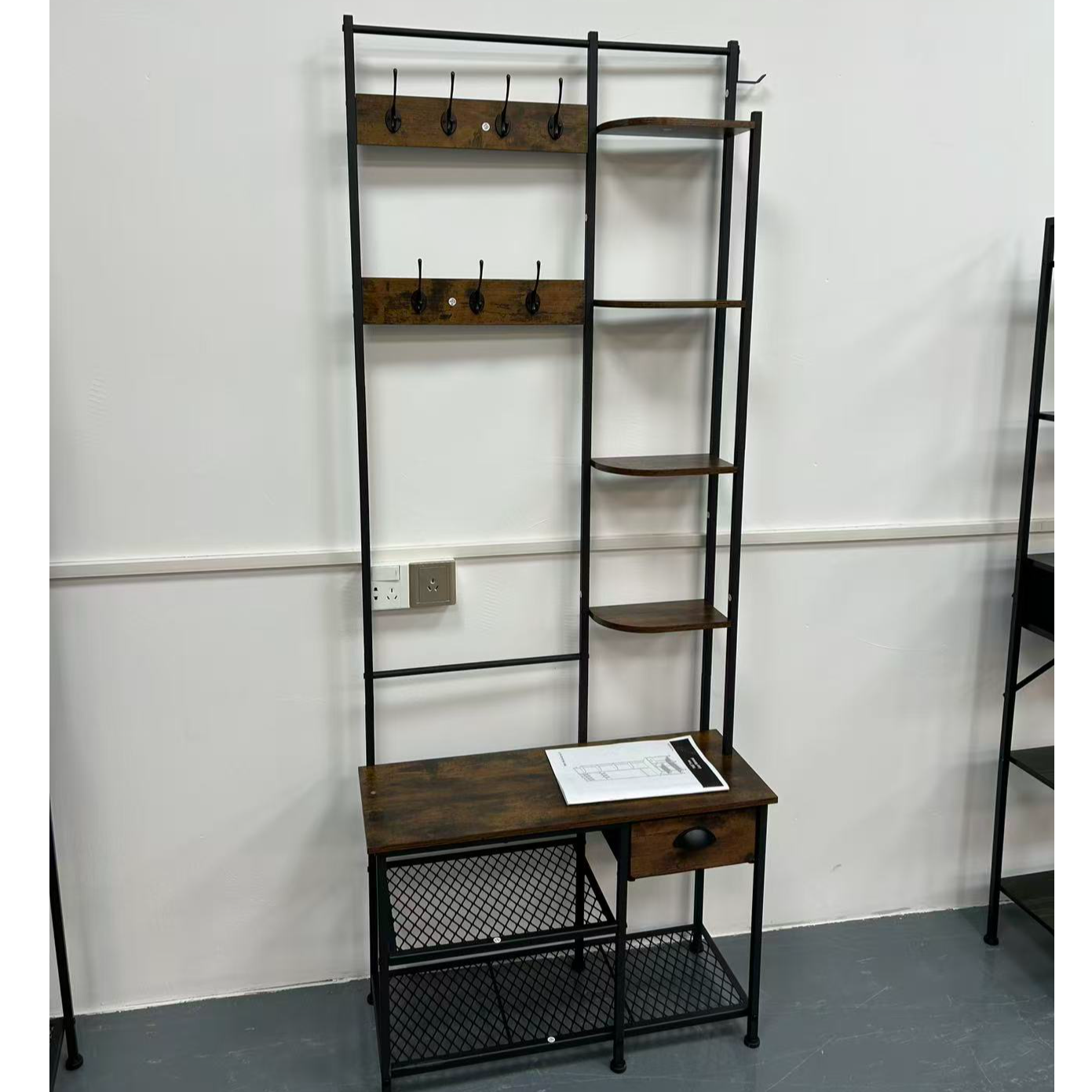 GR007鞋架衣帽架（长72宽30高182）