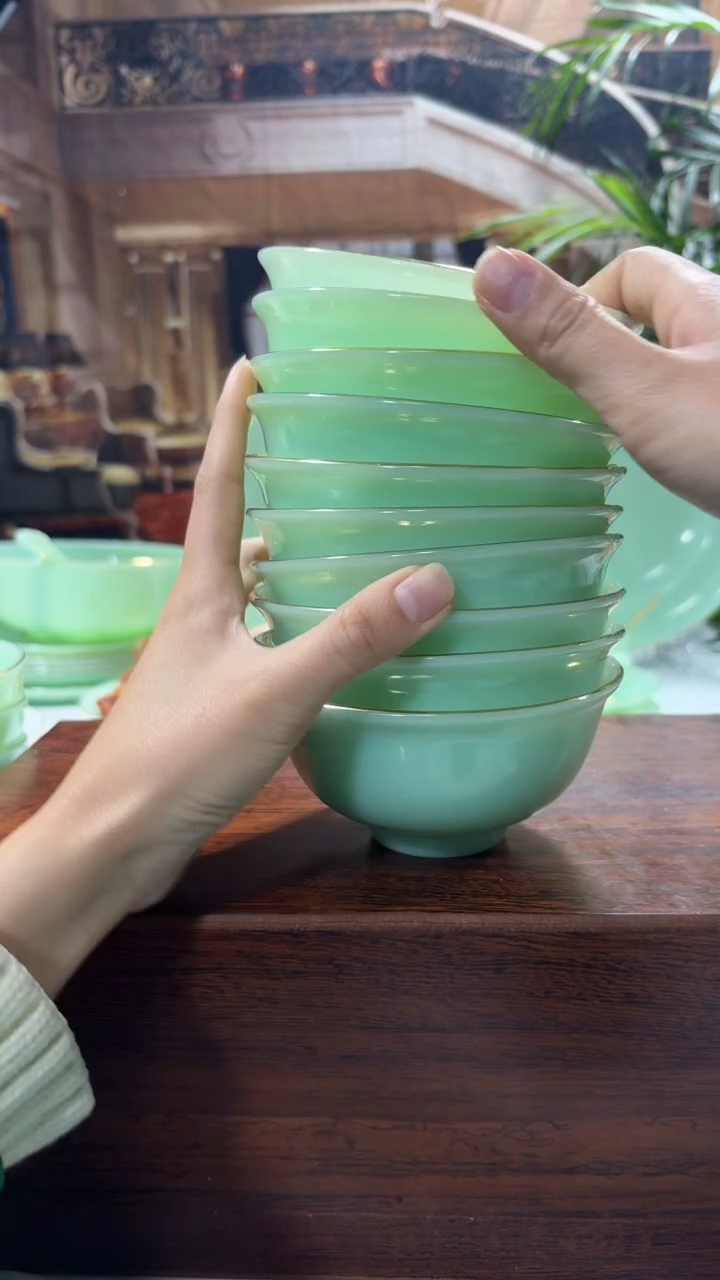 【闪购商品】... 4.5英寸玉瓷碗10个口径11.5厘米