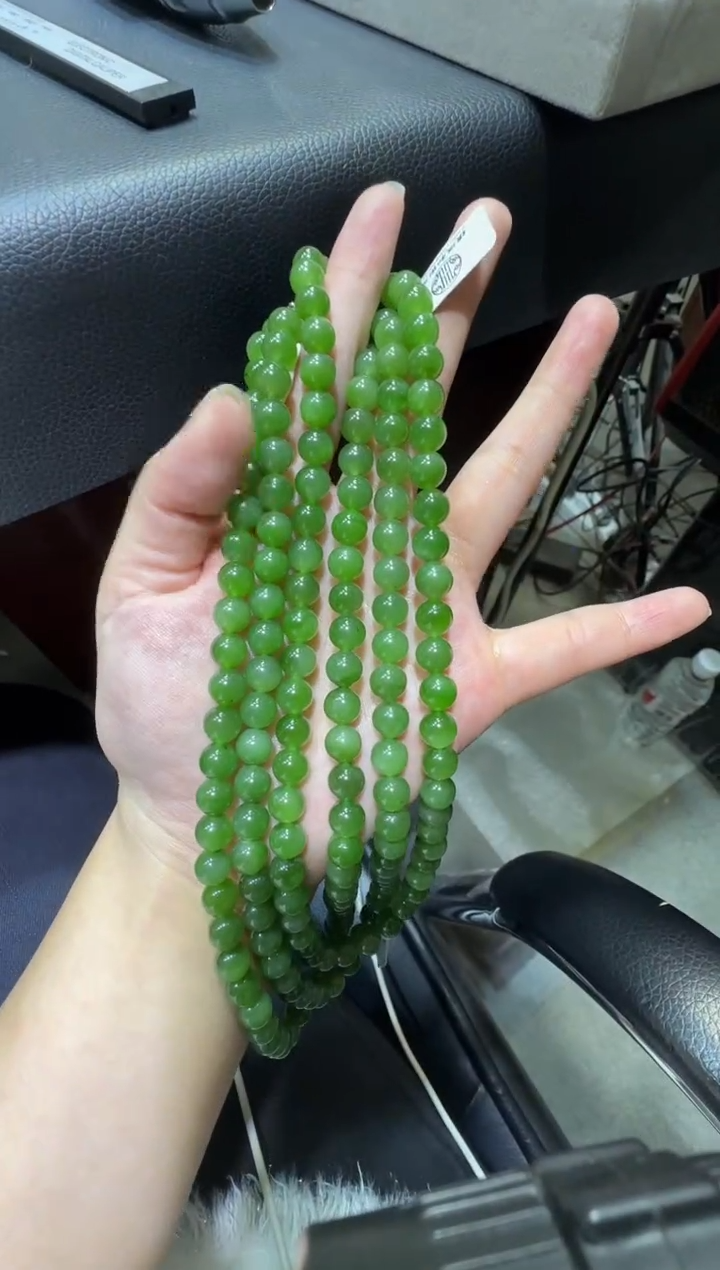 未镶嵌手链和田玉新疆碧玉卡8妈妈链多样性发货（产地直发）