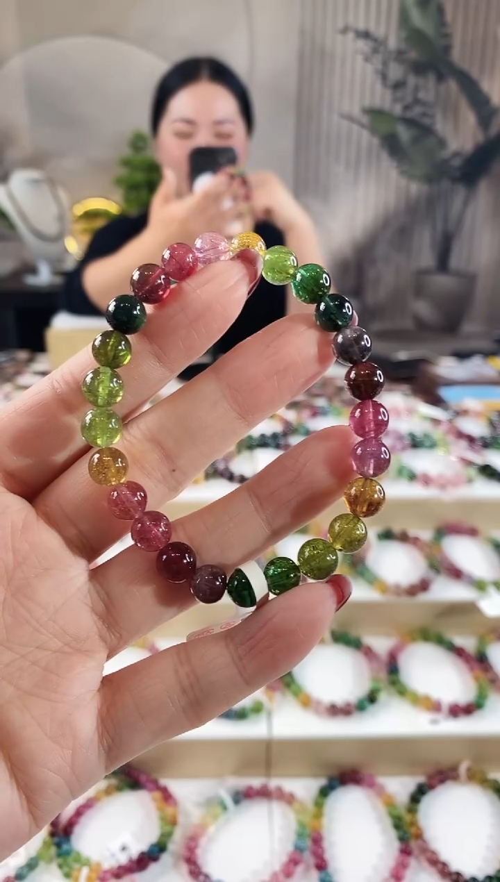 【闪购商品】碧玺手串未镶嵌YSG61006单圈颜色微差