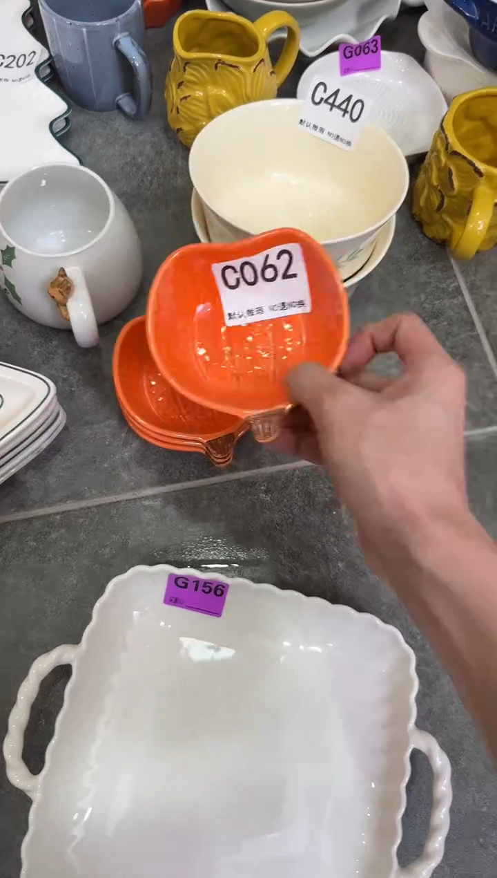 摆件陶C062-4个   仓库微瑕陶瓷清仓福利