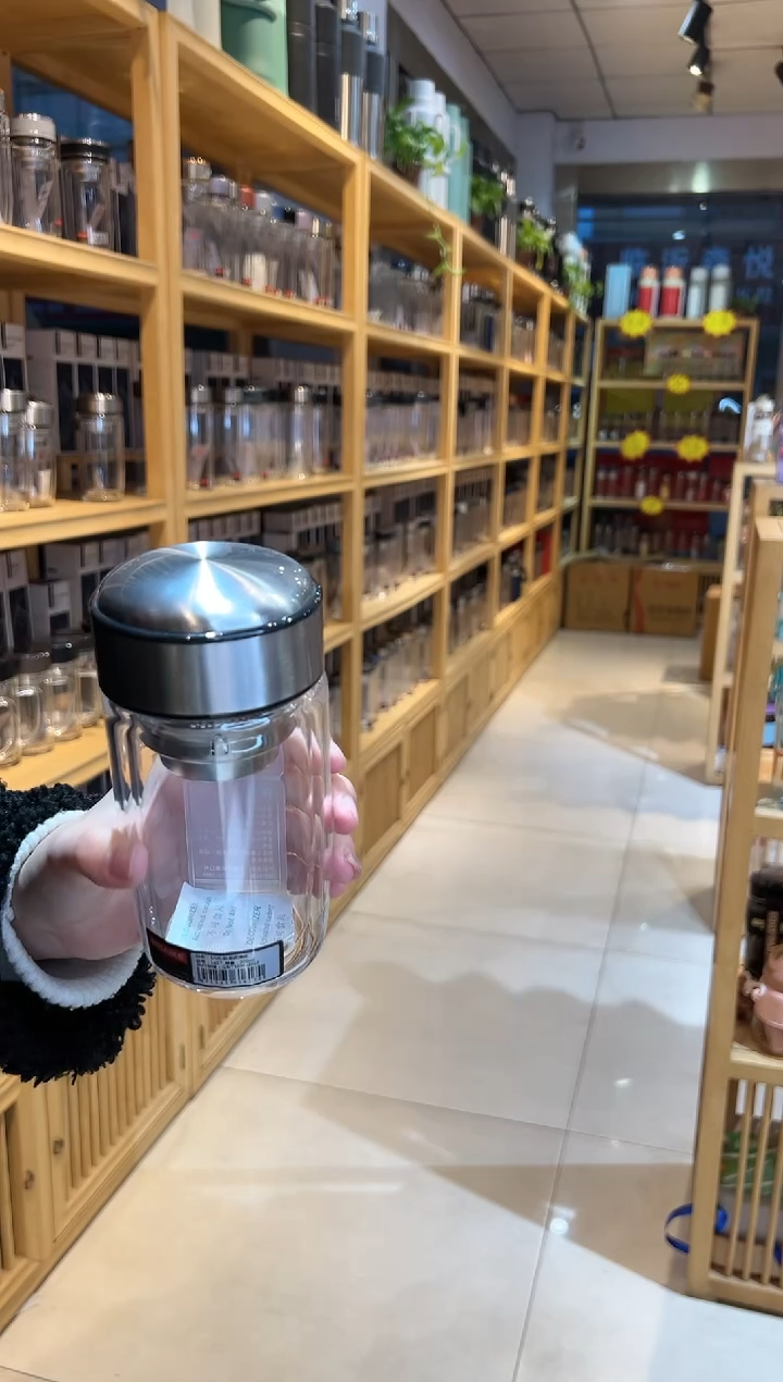 【闪购商品】双层高档380ml高硼硅茶杯