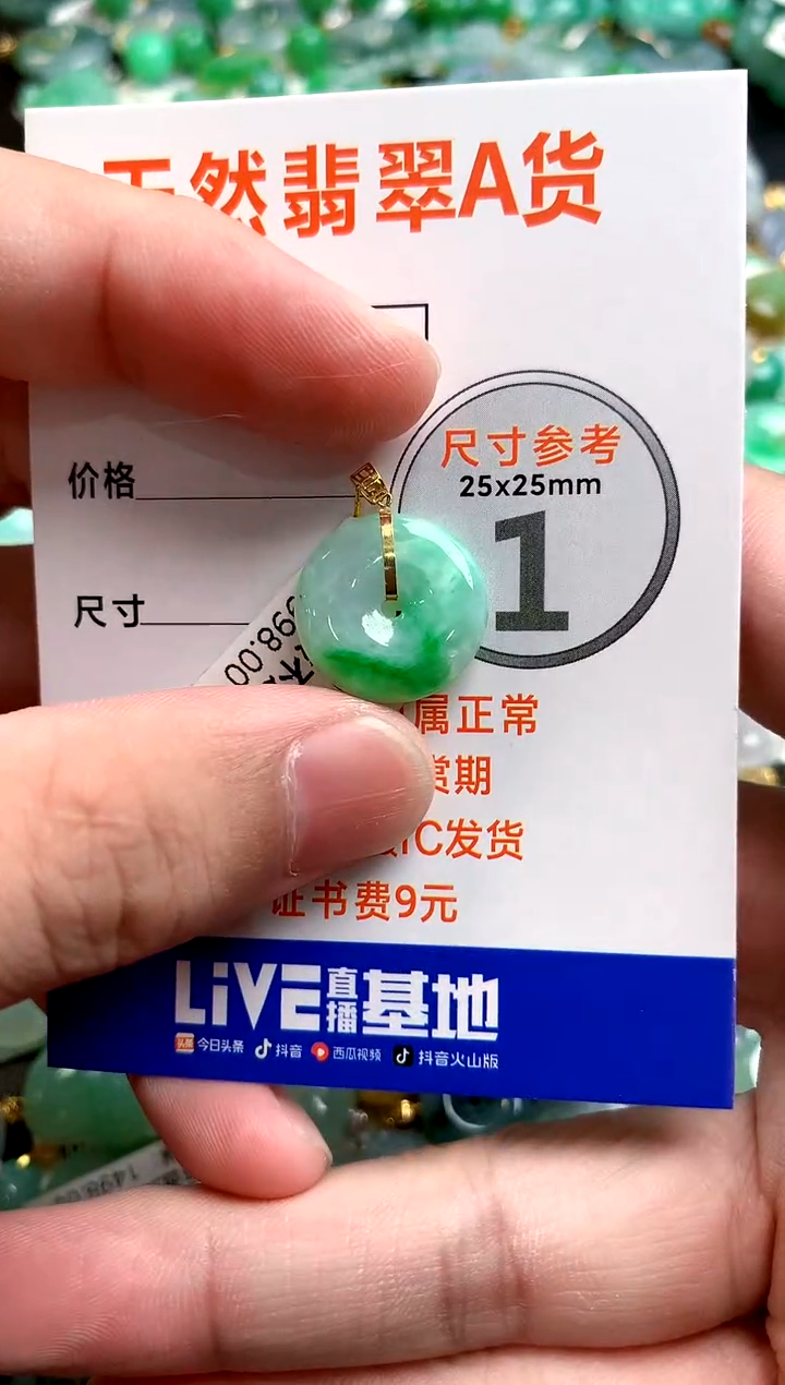 颈饰18K金镶嵌翡翠0248471759
