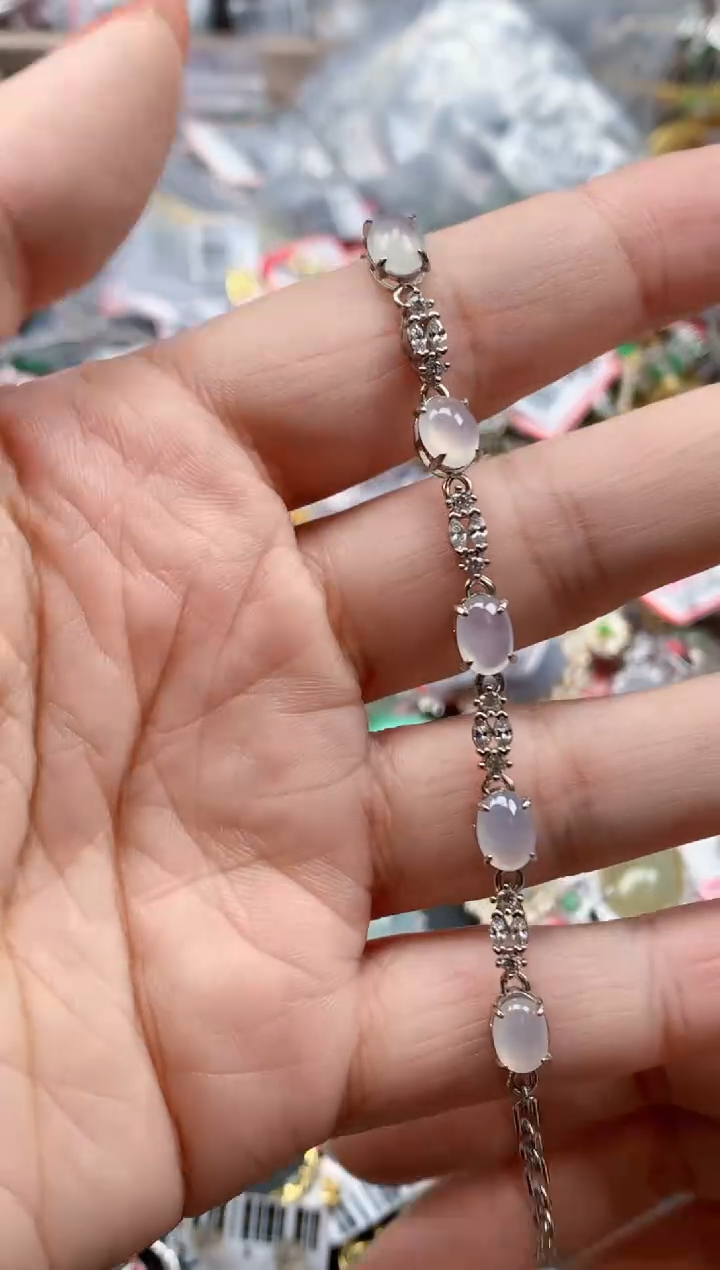 银S925镶嵌戒指翡翠天然A货缅甸翡翠