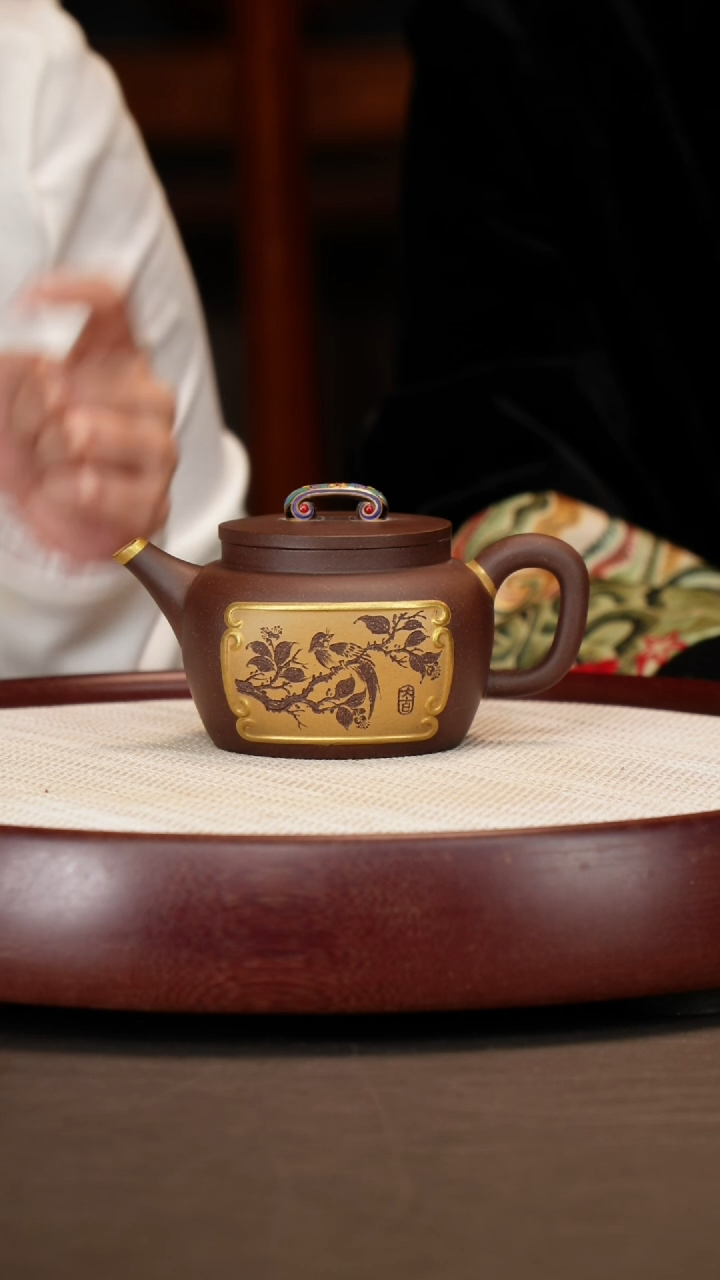 【闪购商品】紫砂茶壶四季如意+莲藕杯*2