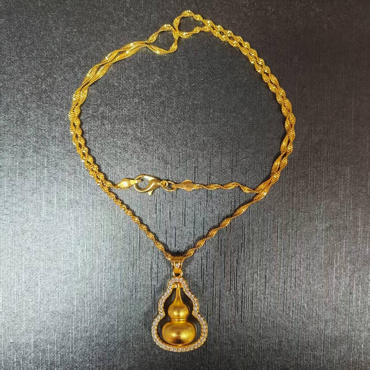 S33古法葫芦工艺精致彰显气质吊坠（不含项链）