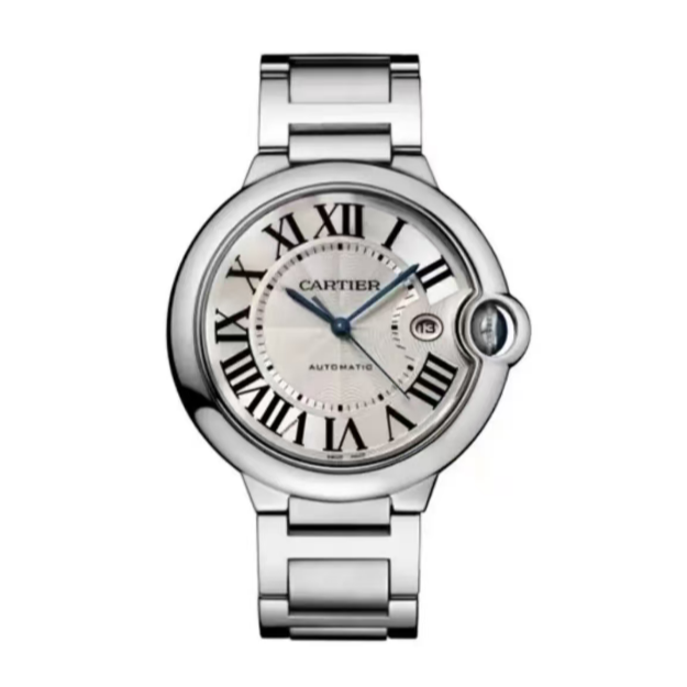 99新 Cartier/卡地亚 蓝气球钢带款机械42盘gfb