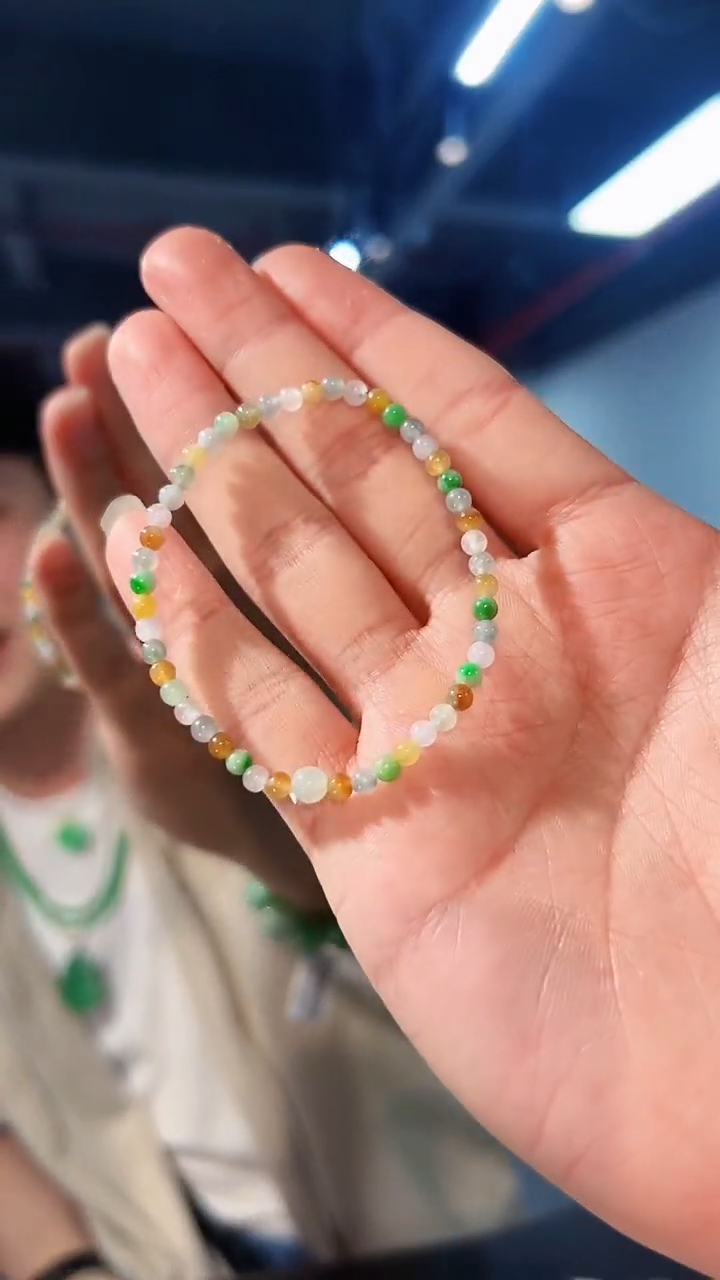 【闪购商品】翡翠手串未镶嵌缅料A货/支持复检/一件