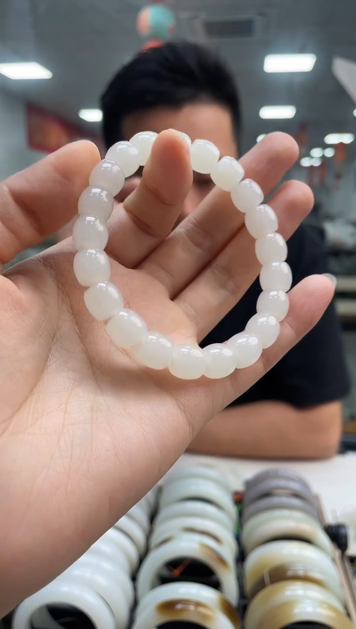 手链未镶嵌和田玉于阗卡10-9手串随机发一件