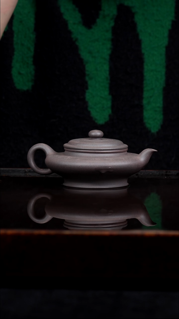 茶壶紫砂精工半手工天青虚扁