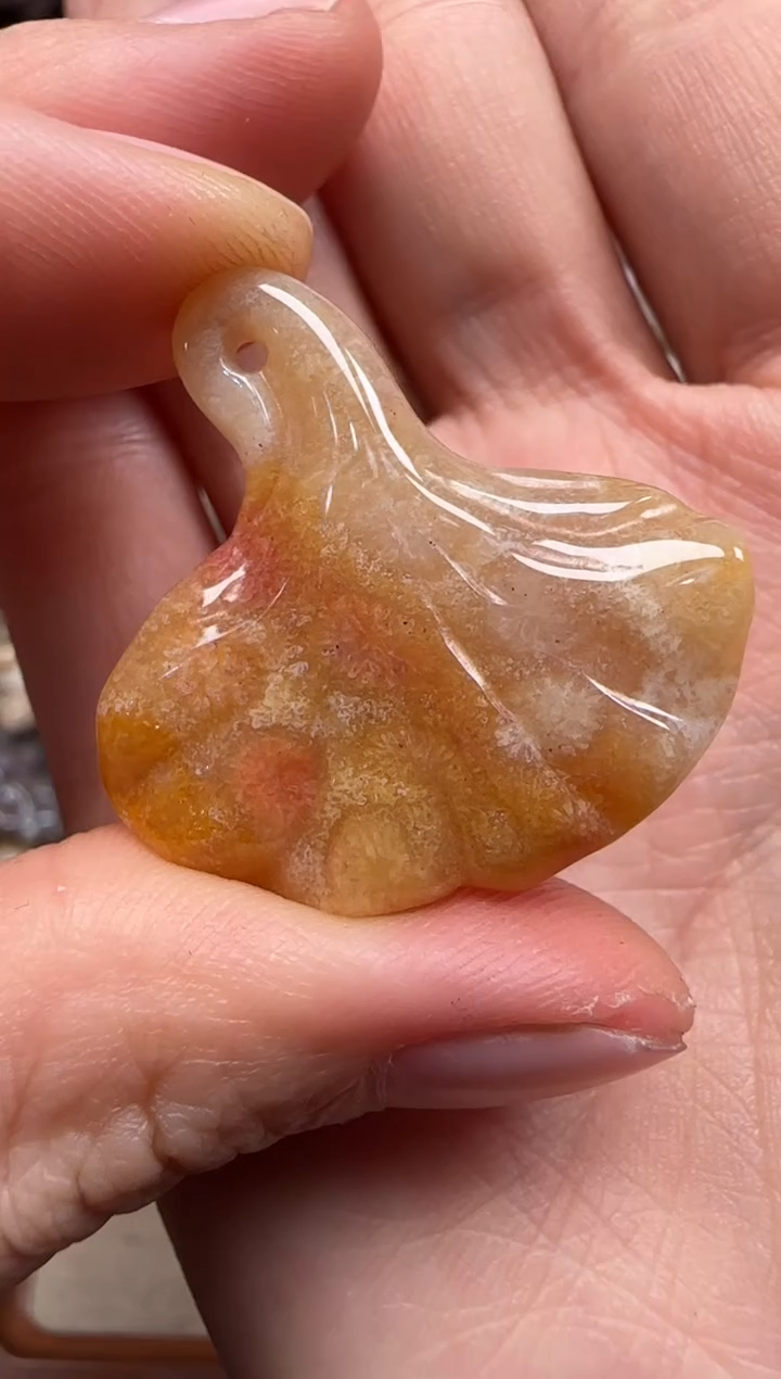 【闪购商品】硅化珊瑚（珊瑚玉）颈饰未镶嵌805