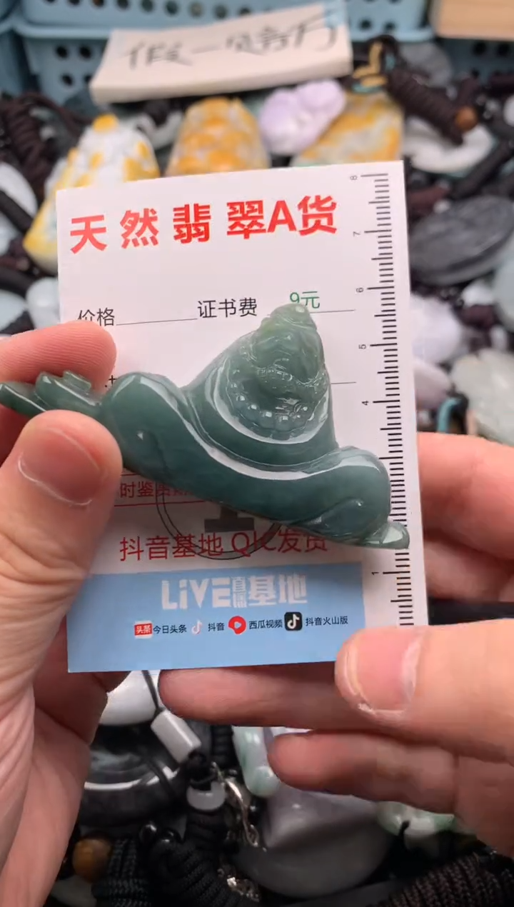 翡翠未镶嵌吊坠(不含链)1