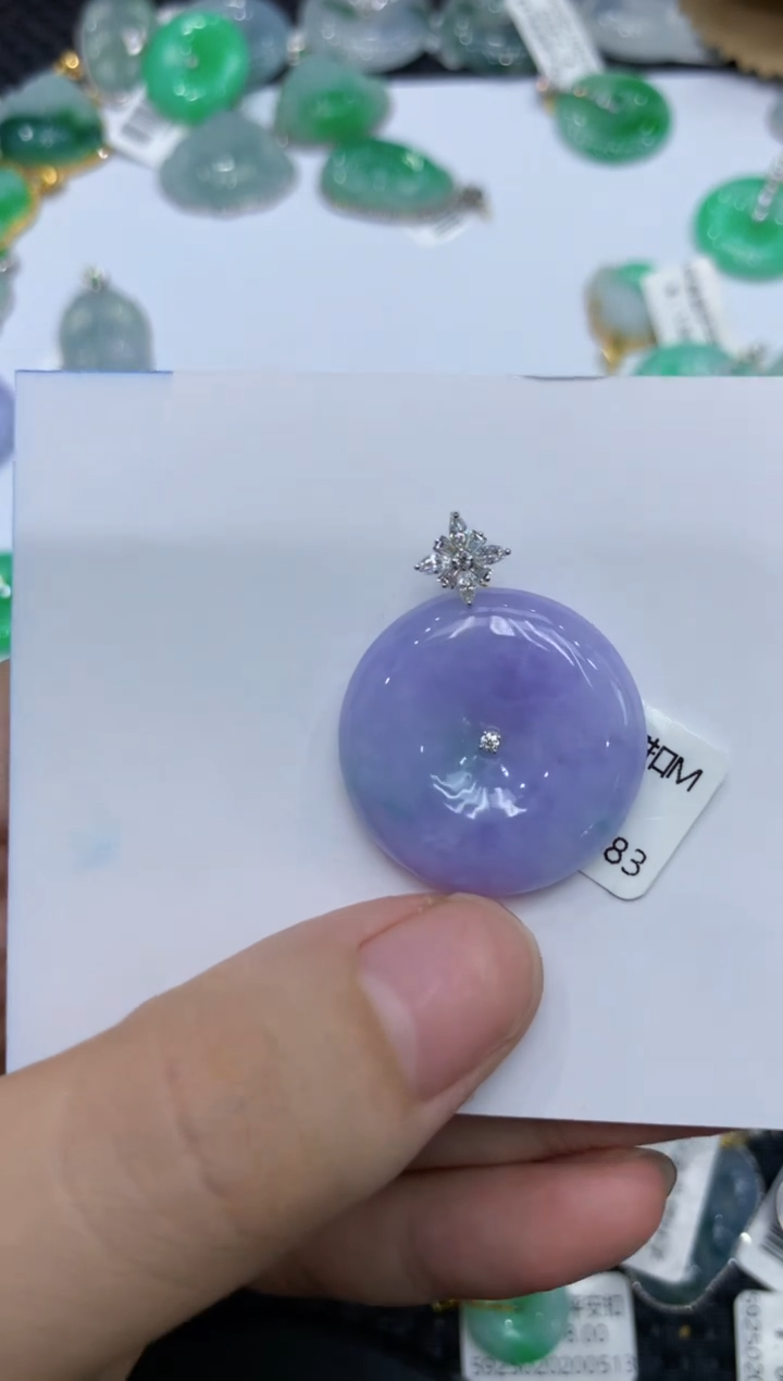 【闪购商品】翡翠颈饰18K金镶嵌 111111111111