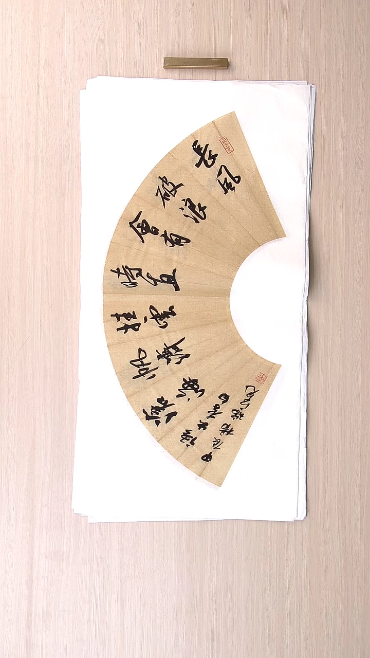 书法杨瑞宽 河南南阳68*34 扇面