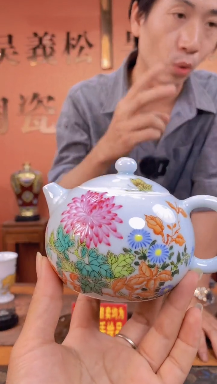 吴义松陶瓷联盟手绘陶瓷编码：6858