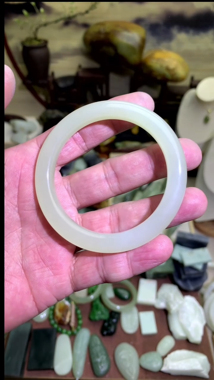 【闪购商品】和田玉颈饰未镶嵌青海细条55.5