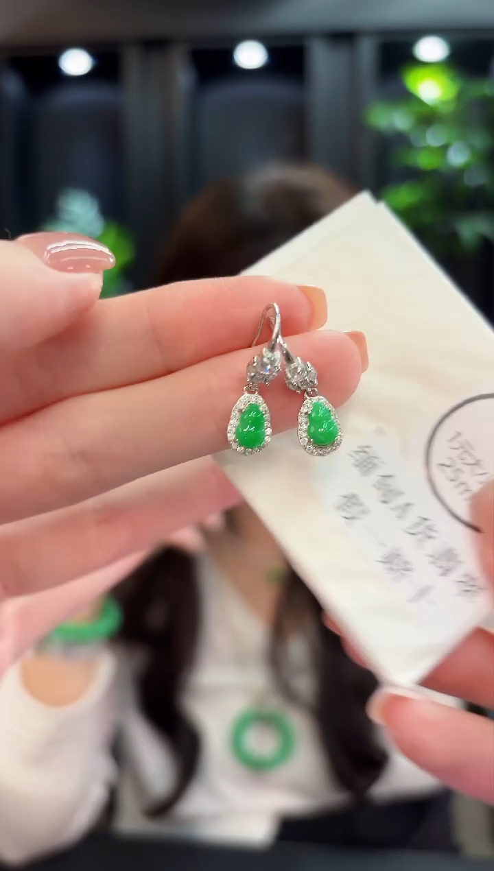 未镶嵌翡翠耳饰 缅甸A货/支持复检/一件