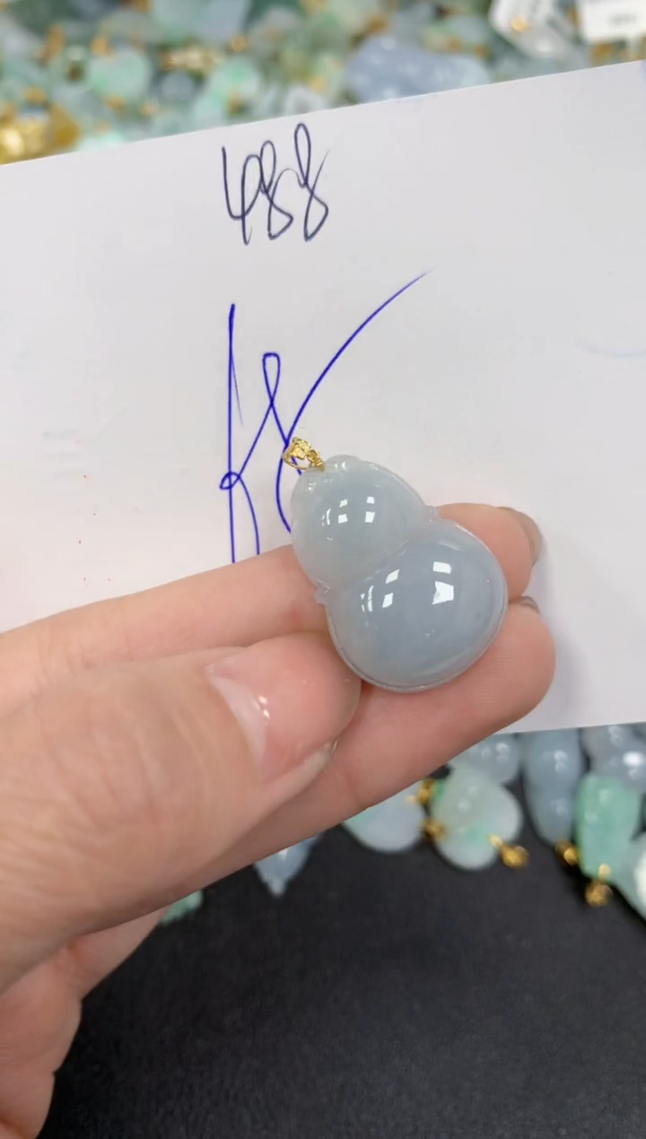 【闪购商品】翡翠颈饰18K金镶嵌 天然翡翠A货