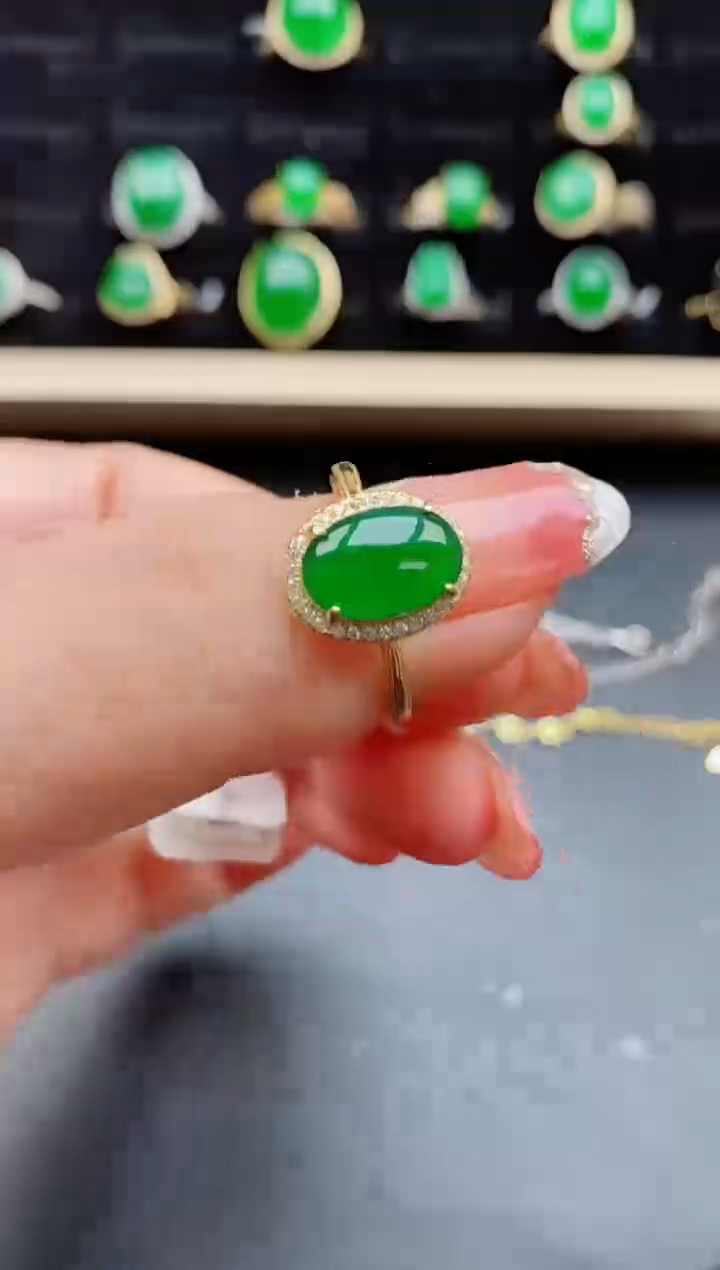 【闪购商品】翡翠戒指银S925镶嵌1212112
