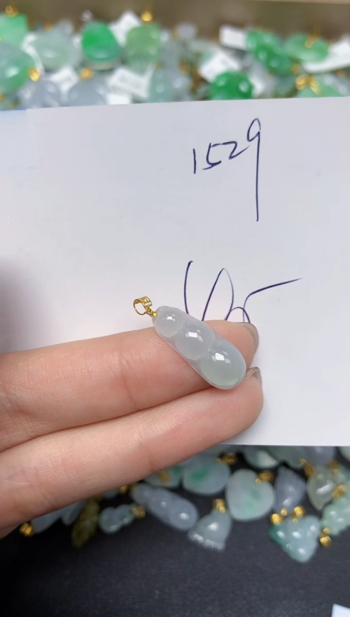 【闪购商品】翡翠颈饰18K金镶嵌 天然翡翠A货